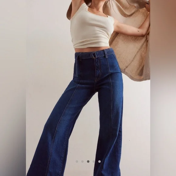 Free People We the Free Ryla A-line jeans sz 25 - Picture 5 of 6